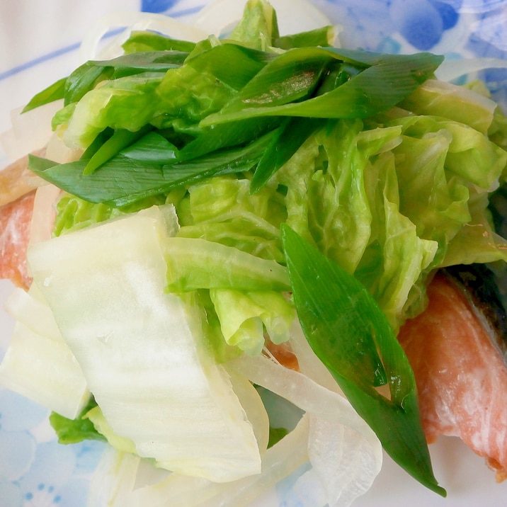 自家製ポン酢で☆鮭・白菜蒸し